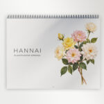 Planificador Mensual Crimson Bloom